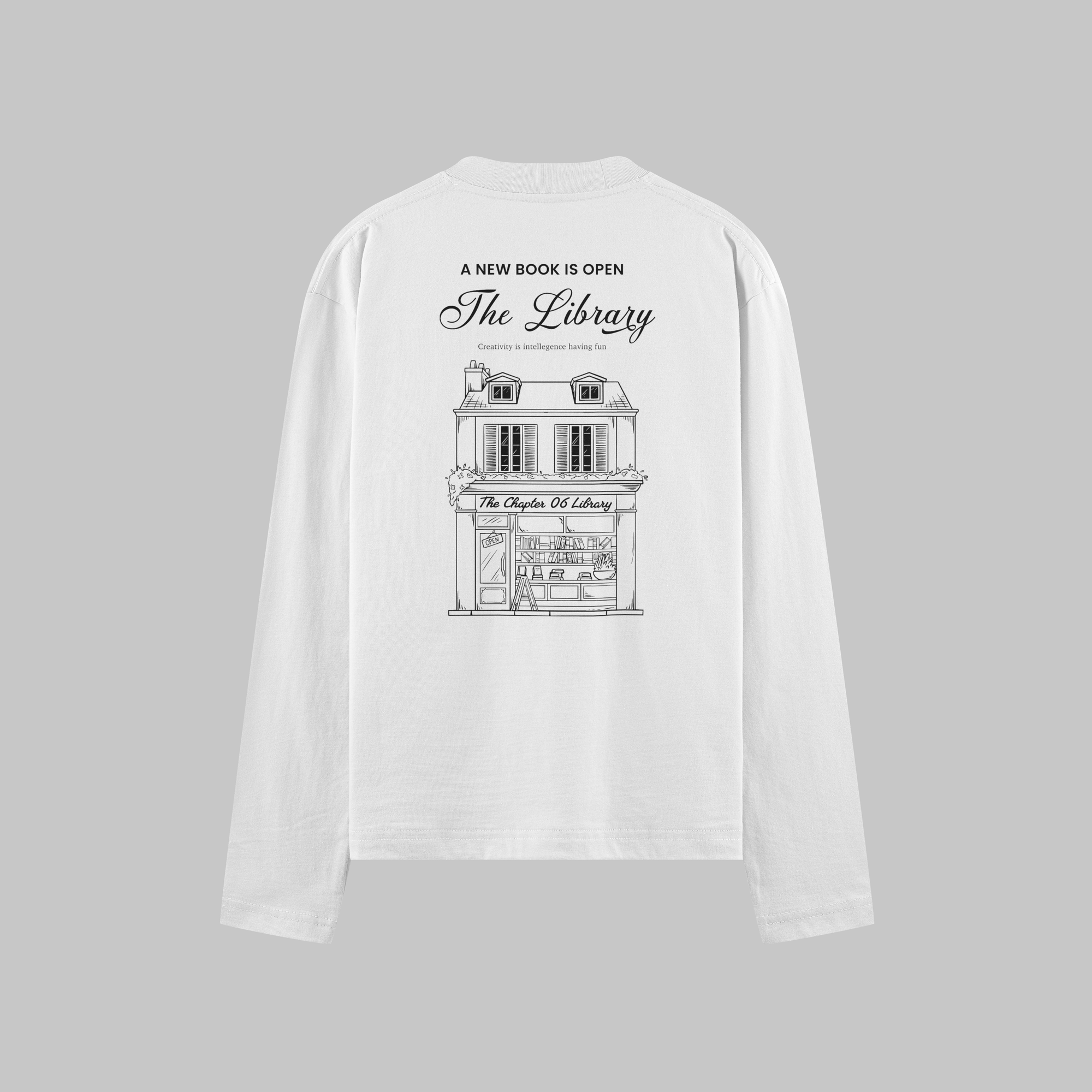 06 LIBRARY LONGSLEEVE - WHITE